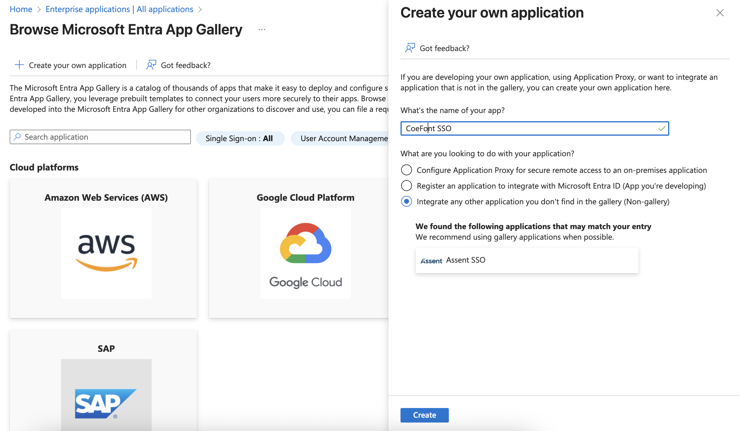 Entra create app step 2