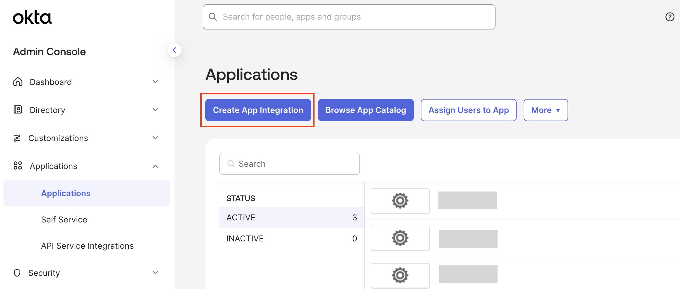 Okta Create App Integration
